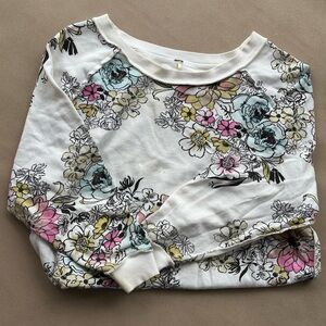Floral Print FREE PEOPLE Sweatshirt